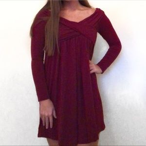 Red Long Sleeved Altar’d State Dress